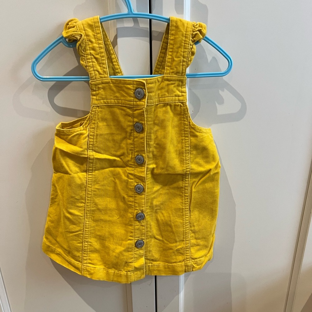 Baby gap Yellow Kids Button-Down Dress 12-18m